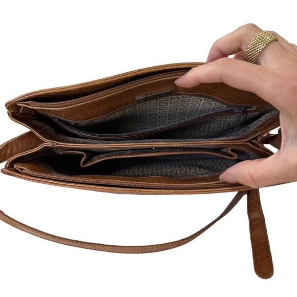 Fendi Brown genuine leather should bag - Picture 12 of 16